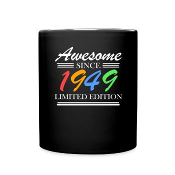 1949 - Jahrgang 1949 - Fantastisch seit 1949 - Tasse einfarbig - Schwarz - Vorne