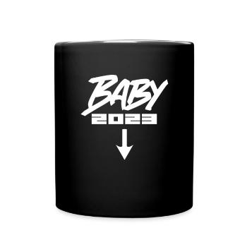 Bébé 2023 - Naissance Enceinte 2023 Grossesse - Mug uni - noir - Devant
