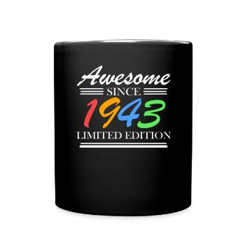 1943 - Jahrgang 1943 - Fantastisch seit 1943 - Tasse einfarbig - Schwarz - Vorne