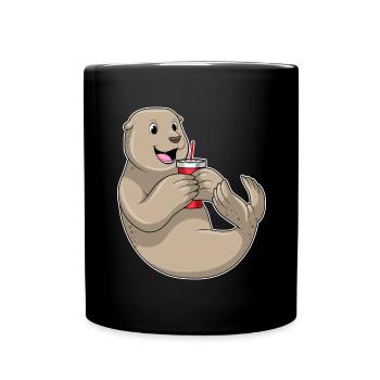 Seal mug to go - Full Colour Mug - black - Front