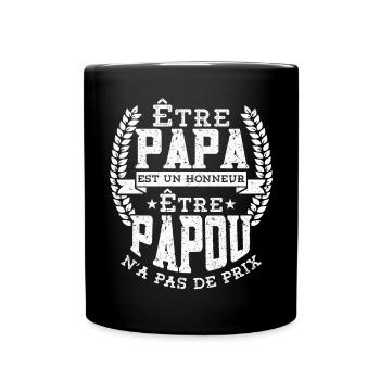 Être Papou N'a Pas De Sans Prix - Mug uni - noir - Devant
