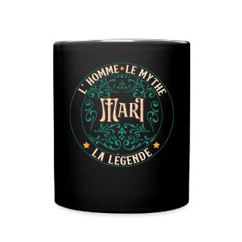 Mari L'Homme Le Mythe La Légende - Mug uni - noir - Devant