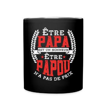 Être Papou N'a Pas De Sans Prix - Mug uni - noir - Devant