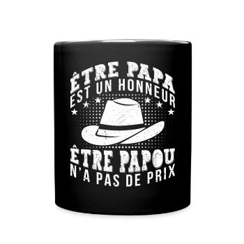 Être Papou N'a Pas De Sans Prix - Mug uni - noir - Devant