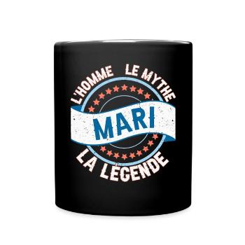 Mari L'Homme Le Mythe La Légende - Mug uni - noir - Devant