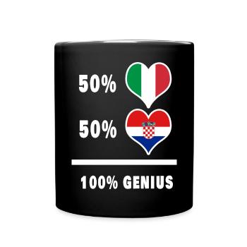 Brilliant Italy and Croatia / Gift - Full Colour Mug - black - Front