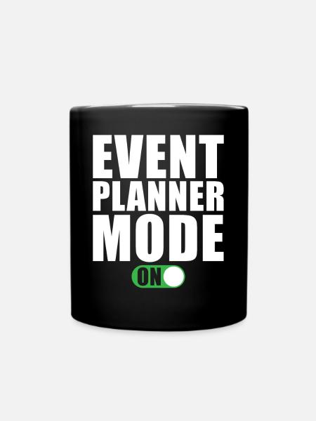 Event Planer Modus Ein - Tasse einfarbig - Schwarz