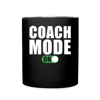 Trainer Mode A Coach - Full Colour Mug - black - Front