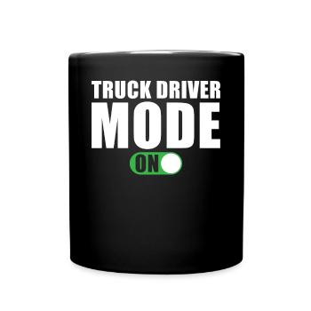 Mode chauffeur de camion A Camionneur - Mug uni - noir - Devant
