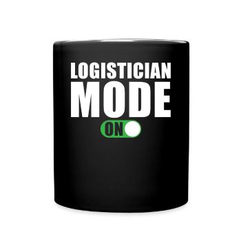 Logistiker Modus An - Tasse einfarbig - Schwarz - Vorne