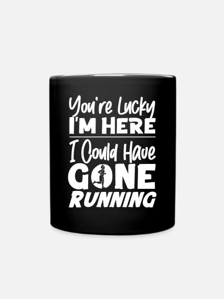 Running Runner Half Marathon - Tasse einfarbig - Schwarz