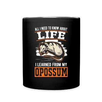 Opossum Gift Possum Pouch Rat - Full Colour Mug - black - Front