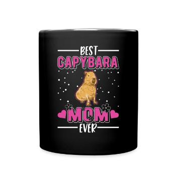 Meilleure maman Capybara Ever Wasserschwein - Mug uni - noir - Devant