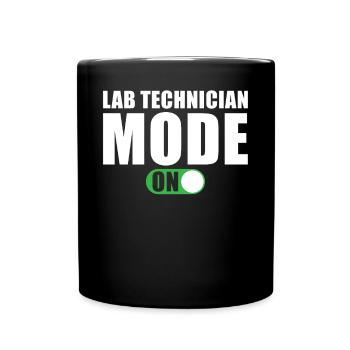 Mode technicien de laboratoire activé - Mug uni - noir - Devant