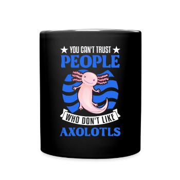 Axolotl Gift Tail Lurch Axolotl - Mug uni - noir - Devant