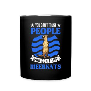 Suricate Cadeau Suricate Suricate - Mug uni - noir - Devant