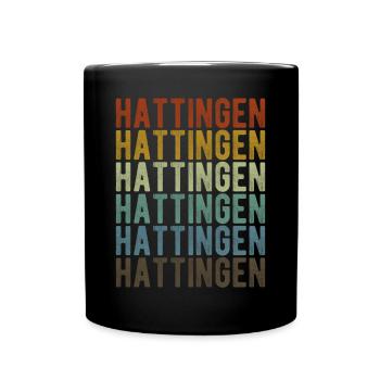 Hattingen Stadt Retro Vintage - Tasse einfarbig - Schwarz - Vorne