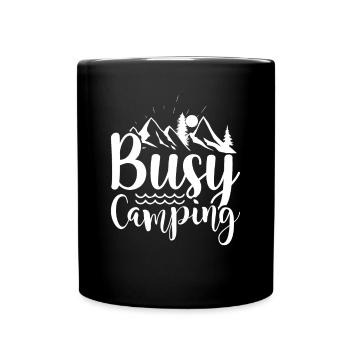 Diligent camping hiking shirt - Full Colour Mug - black - Front