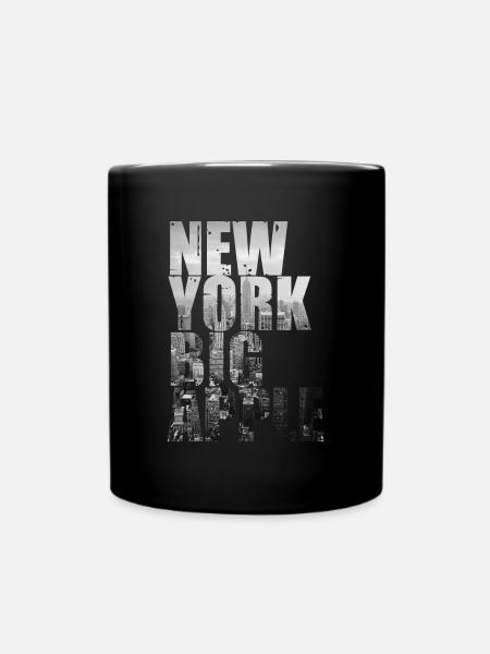 New York Big Apple Skyline États-Unis - Mug uni - noir