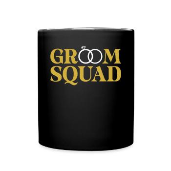 Bräutigam Squad - Tasse einfarbig - Schwarz - Vorne
