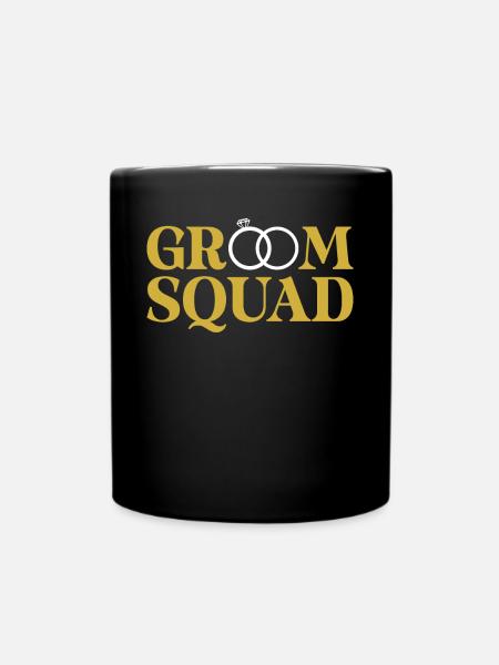 Bräutigam Squad - Tasse einfarbig - Schwarz