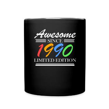 1990 - Jahrgang 1990 - Fantastisch seit 1990 - Tasse einfarbig - Schwarz - Vorne