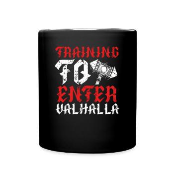 Valhalla Viking Hammer - Full Colour Mug - black - Front