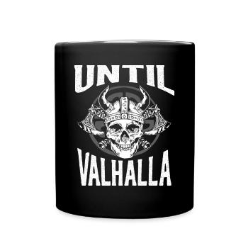 Bis Walhalla Schädel - Tasse einfarbig - Schwarz - Vorne