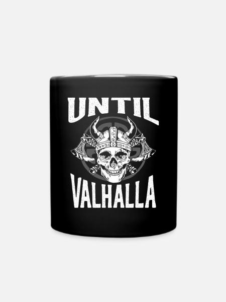 Bis Walhalla Schädel - Tasse einfarbig - Schwarz
