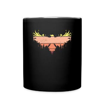 Farbe Der Wikingerkrähe - Tasse einfarbig - Schwarz - Vorne