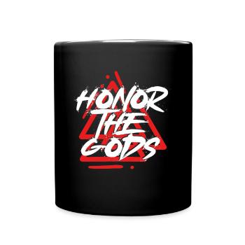 Honorez les dieux vikings - Mug uni - noir - Devant