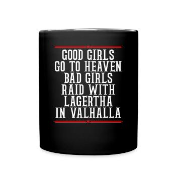 Evil Girls Raids In Valhalla - Full Colour Mug - black - Front