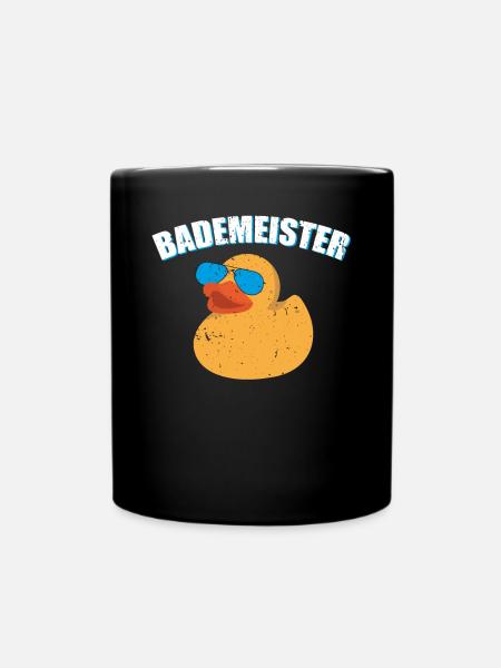 Bademeister Rettungsschwimmer Schwimmmeister - Tasse einfarbig - Schwarz