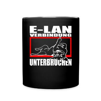 Hund Bulldogge Statement Spruch - E-LAN - Hund - Tasse einfarbig - Schwarz - Vorne