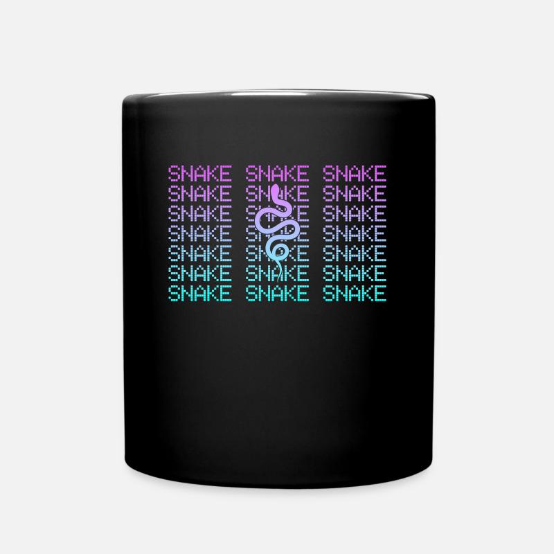 Schlange - Tasse einfarbig - Schwarz