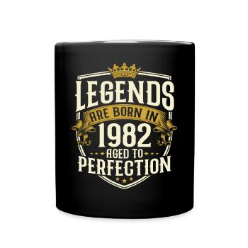 Né en 1982 Legends Cadeau d’anniversaire - Mug uni - noir - Devant