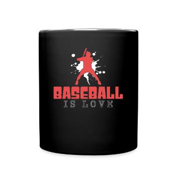 Base-ball - Mug uni - noir - Devant