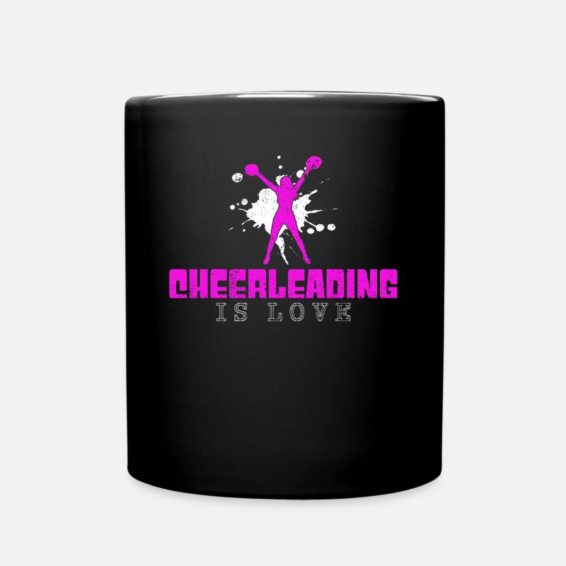 Dicton de cheerleading - Mug uni - noir