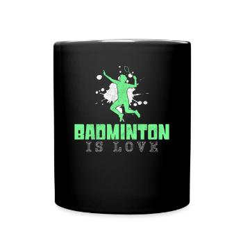 Badminton - Tasse einfarbig - Schwarz - Vorne