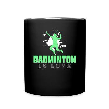 Badminton - Tasse einfarbig - Schwarz - Vorne