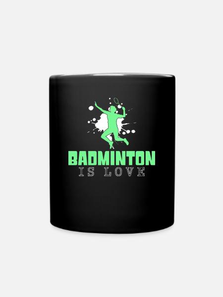 Badminton - Tasse einfarbig - Schwarz