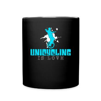Dicton du monocyclisme - Mug uni - noir - Devant