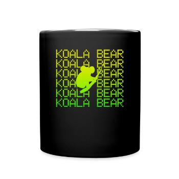 Koala Bear - Full Colour Mug - black - Front
