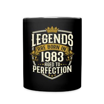 Né en 1983 Legends Cadeau d’anniversaire - Mug uni - noir - Devant