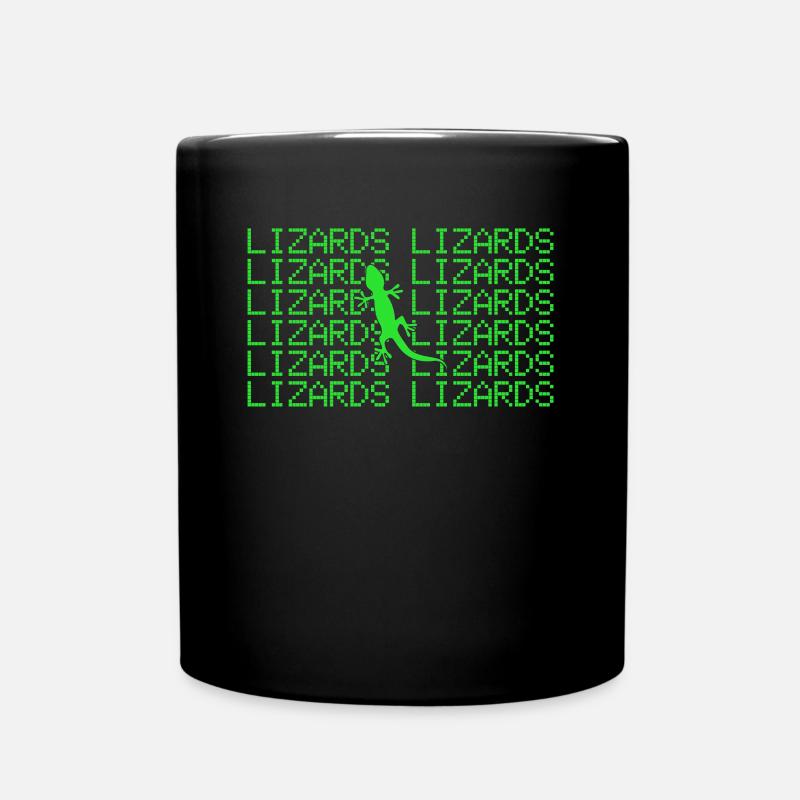 Eidechse - Tasse einfarbig - Schwarz