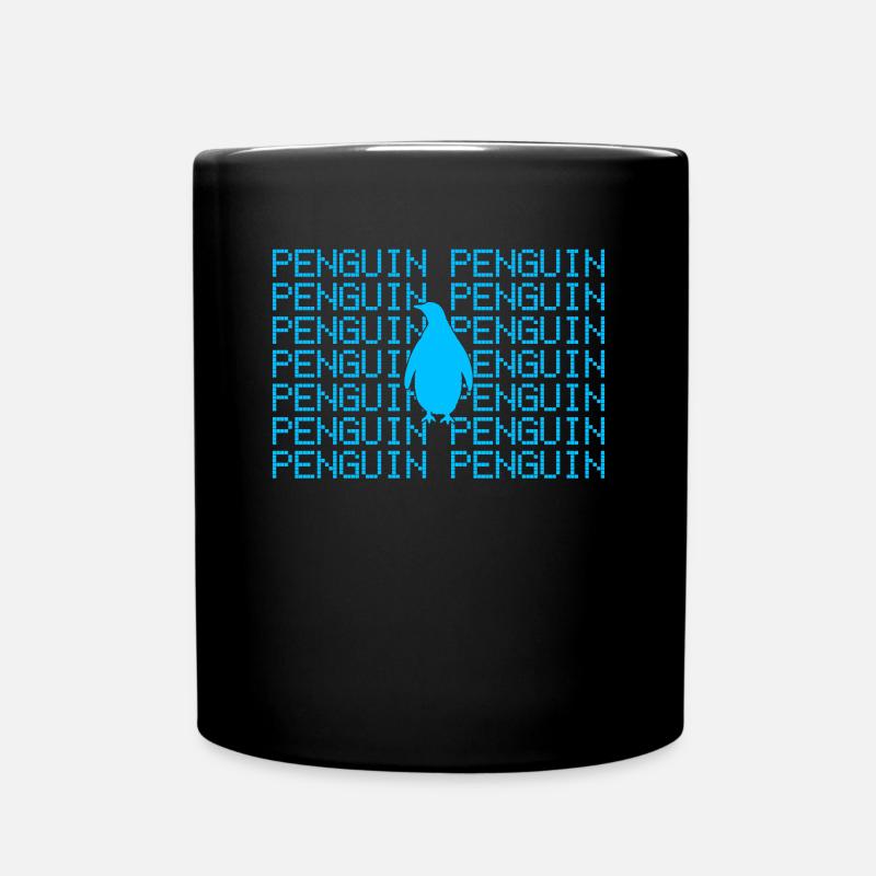 Pinguin - Tasse einfarbig - Schwarz