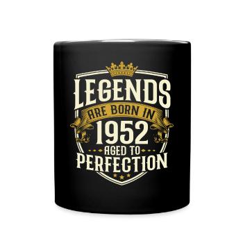 Né en 1952 Legends Cadeau d’anniversaire - Mug uni - noir - Devant