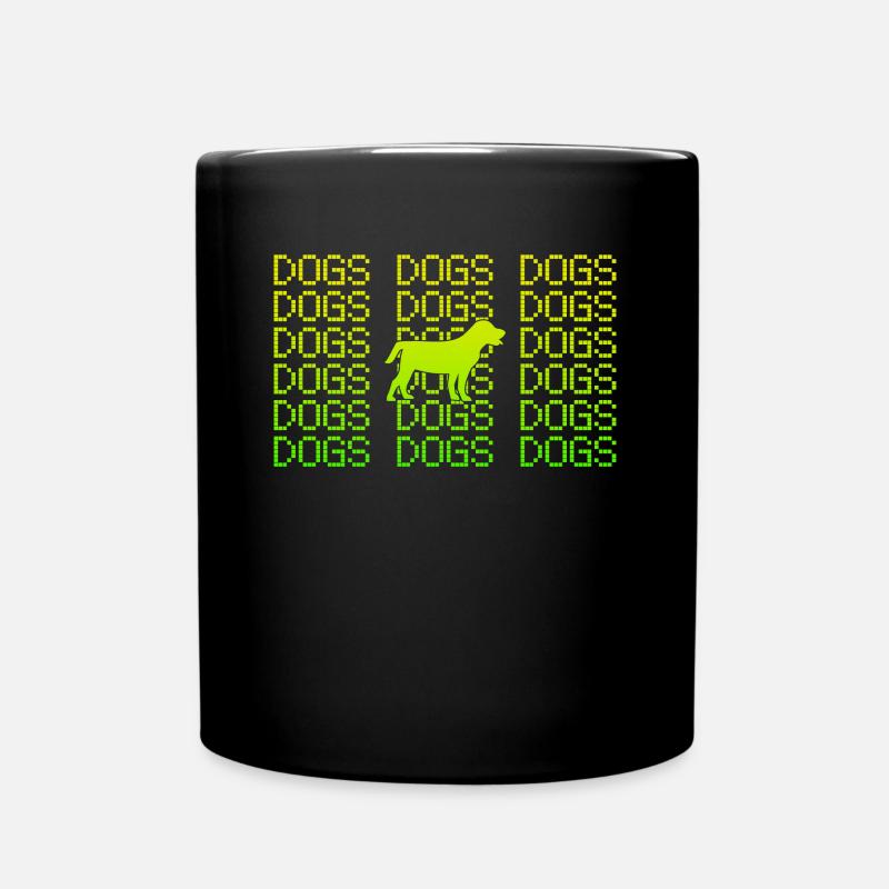 Hunde - Tasse einfarbig - Schwarz
