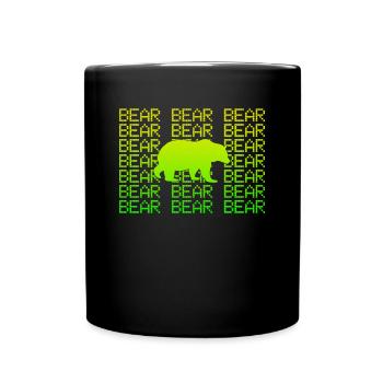 Bär - Tasse einfarbig - Schwarz - Vorne