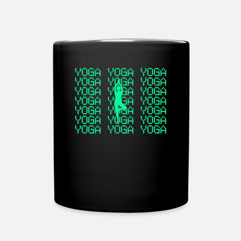 Yoga - Tasse einfarbig - Schwarz